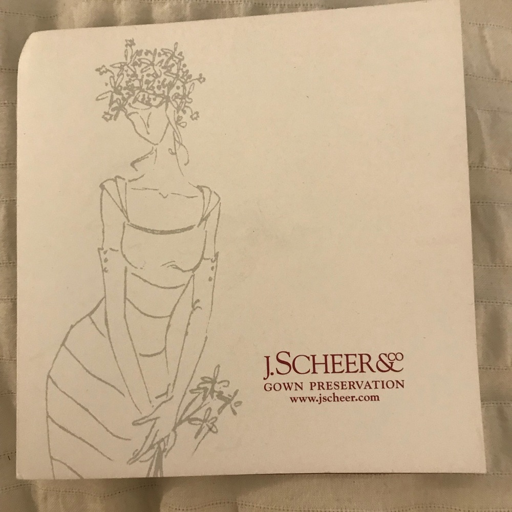 J.Scheer & Co Wedding Gown Preservation gift card